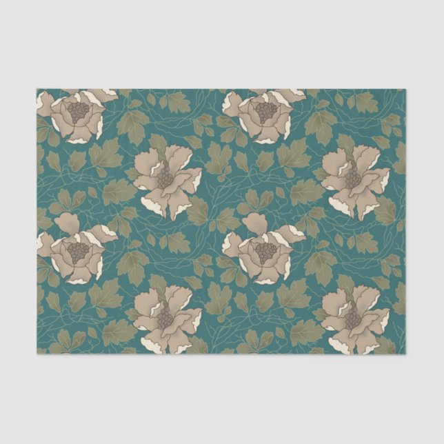 Papel seda blanco de la magnolia (Anverso)