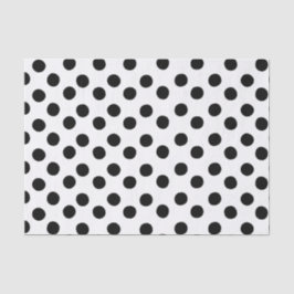 Papel seda blanco y negro clásico del lunar