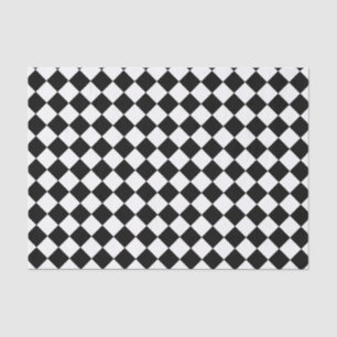 Papel seda blanco y negro del Harlequin