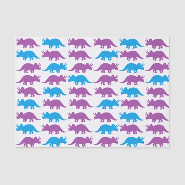 Papel seda bonito de los dinosaurios (Anverso)