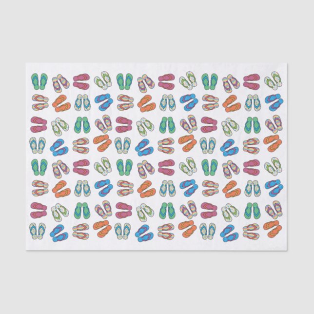 Papel seda brillante del flip-flop (Anverso)