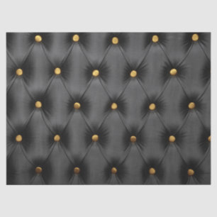 Papel seda con con capitone del negro oscuro