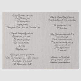 Papel seda cristiano de Decoupage de los rezos