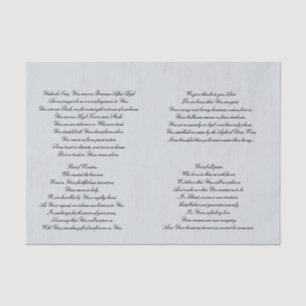 Papel seda cristiano de Decoupage del rezo