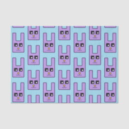 Papel seda cuadrado del conejito de pascua