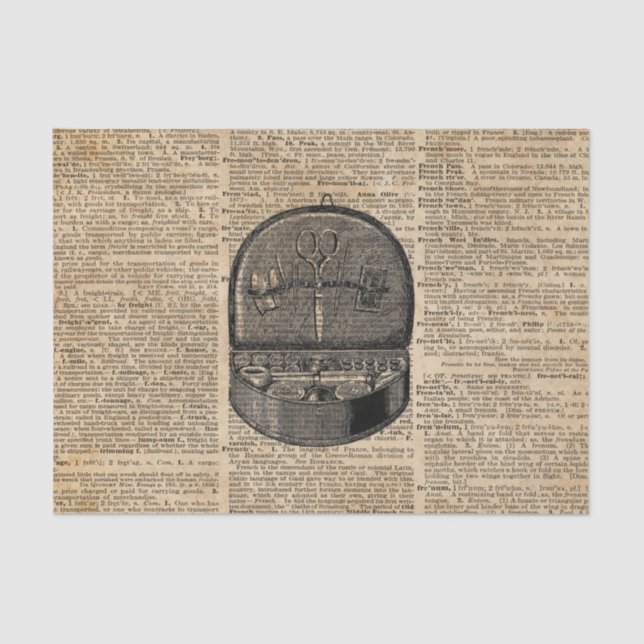 Papel seda de costura del arte 10lb del (Anverso)