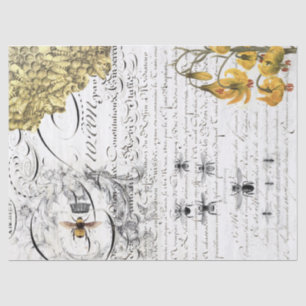 Papel seda de Decoupage de la abeja de la