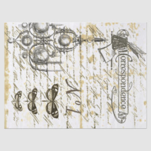 Papel seda de Decoupage del collage de Digitaces