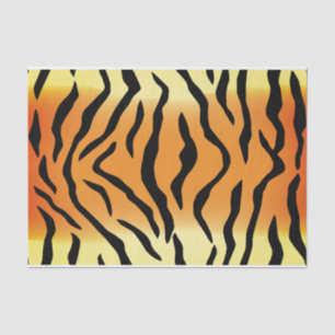 Papel seda de encargo de la raya del tigre