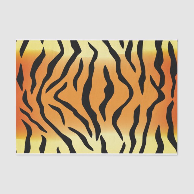 Papel seda de encargo de la raya del tigre (Anverso)