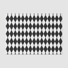 Papel seda de encargo del diamante negro del