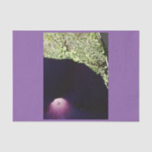 Papel seda de encargo floral púrpura