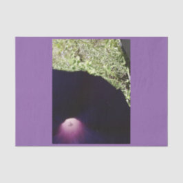 Papel seda de encargo floral púrpura