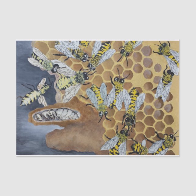 papel seda de la abeja (Anverso)