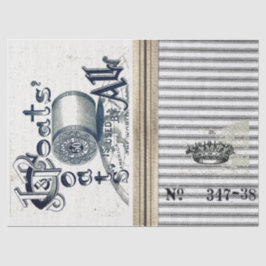 Papel seda de la arpillera que hace tictac