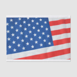 Papel seda de la bandera americana