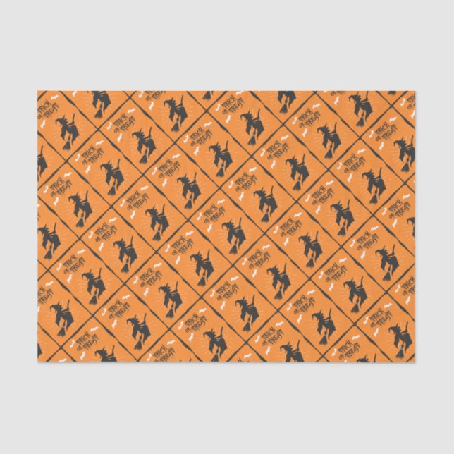 Papel seda de la bruja de Halloween (Anverso)