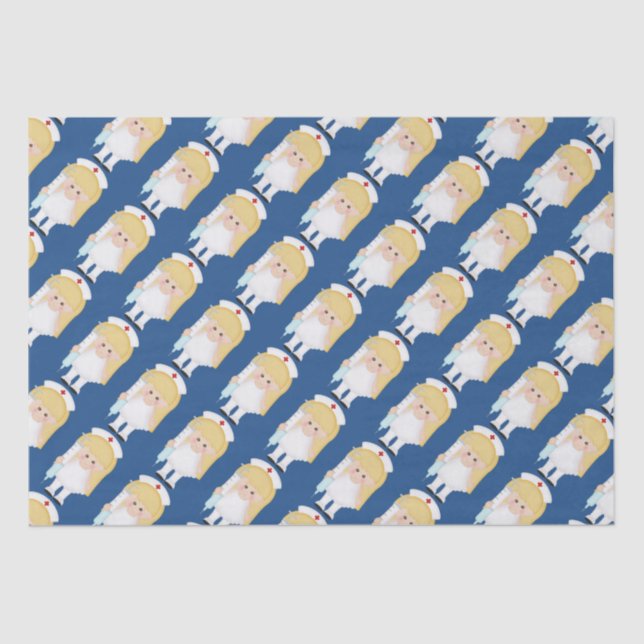 Papel seda de la diversión de la enfermera del (Anverso)