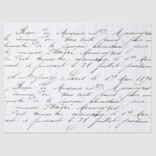 Papel seda de la escritura