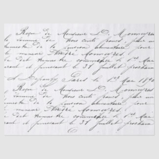 Papel seda de la escritura