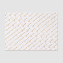 Papel seda de la escritura del oro del "acuario"