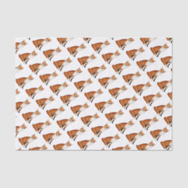 Papel seda de la fauna del Fox rojo que se sienta