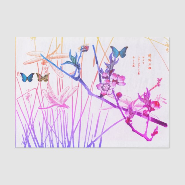 PAPEL SEDA DE LA FLOR DE CEREZO (Anverso)