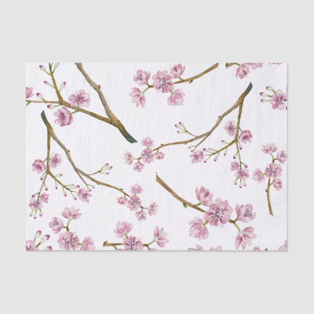 Papel seda de la flor de cerezo de Sakura (Anverso)