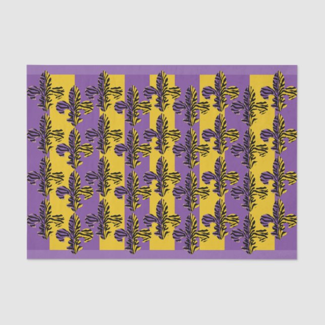 Papel seda de la flor de lis del tigre (Anverso)