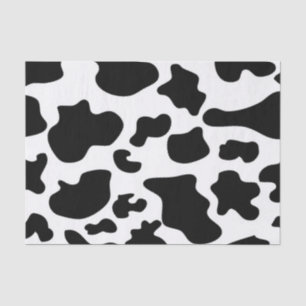 Papel seda de la impresión de la vaca