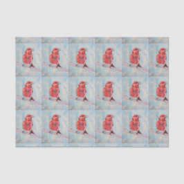 Papel seda de la impresión del pájaro