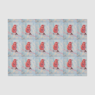 Papel seda de la impresión del pájaro