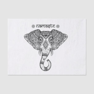 Papel seda de la mandala del elefante