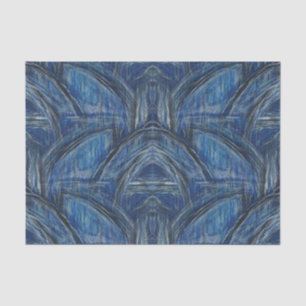 Papel seda de la manera del agua azul de la