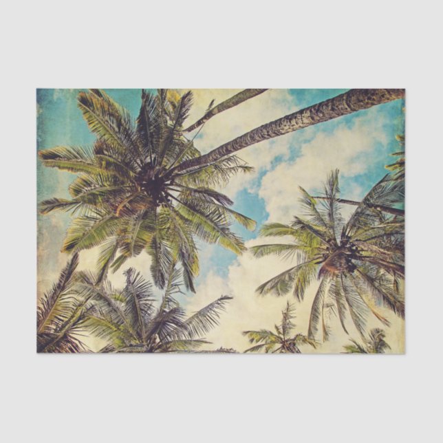Papel seda de la palmera de los Cocos de Kauai (Anverso)