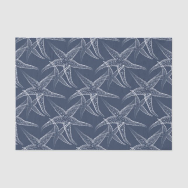 Papel seda de la playa de los azules marinos de (Anverso)