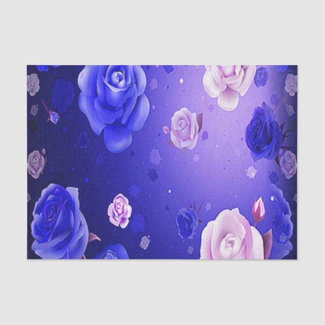 Papel seda de la púrpura de los rosas del fantasma (Anverso)