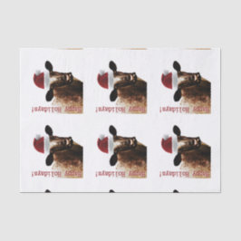 Papel seda de la vaca del día de fiesta