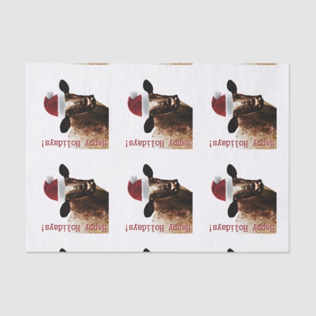 Papel seda de la vaca del día de fiesta (Anverso)