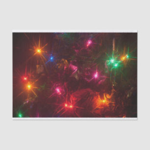 Papel seda de las luces de navidad