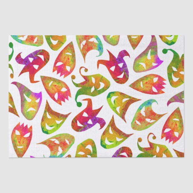 Papel seda de las máscaras (Anverso)