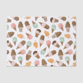 Papel seda de los conos de helado