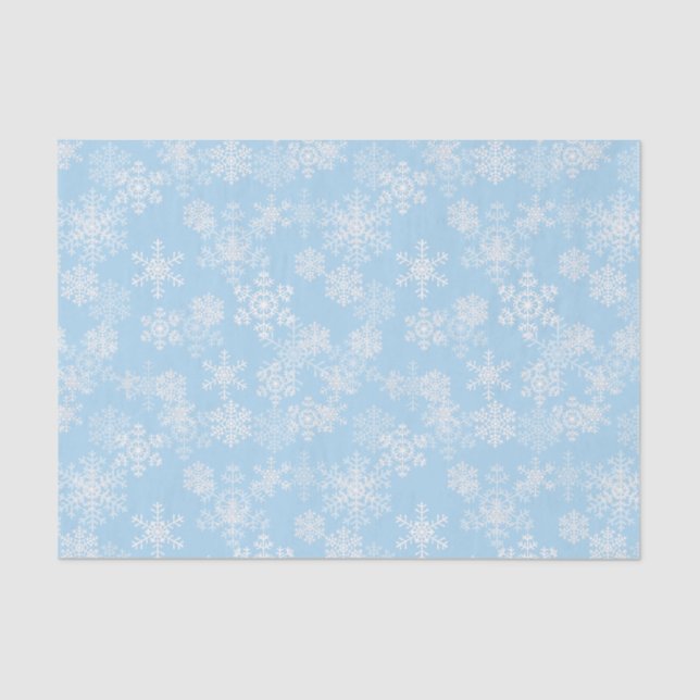 Papel seda de los copos de nieve del día de fiesta (Anverso)