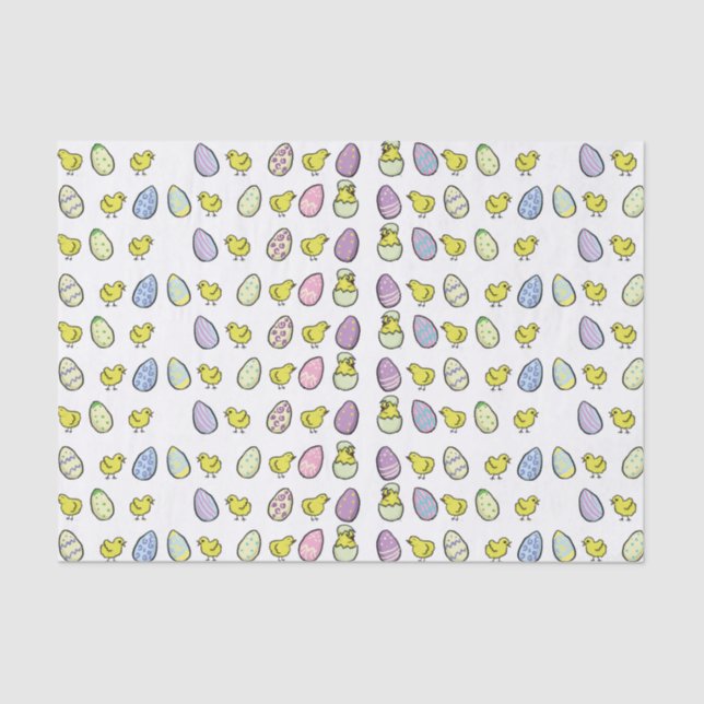 Papel seda de los huevos y de los polluelos de (Anverso)