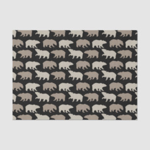 Papel seda de los osos de Brown