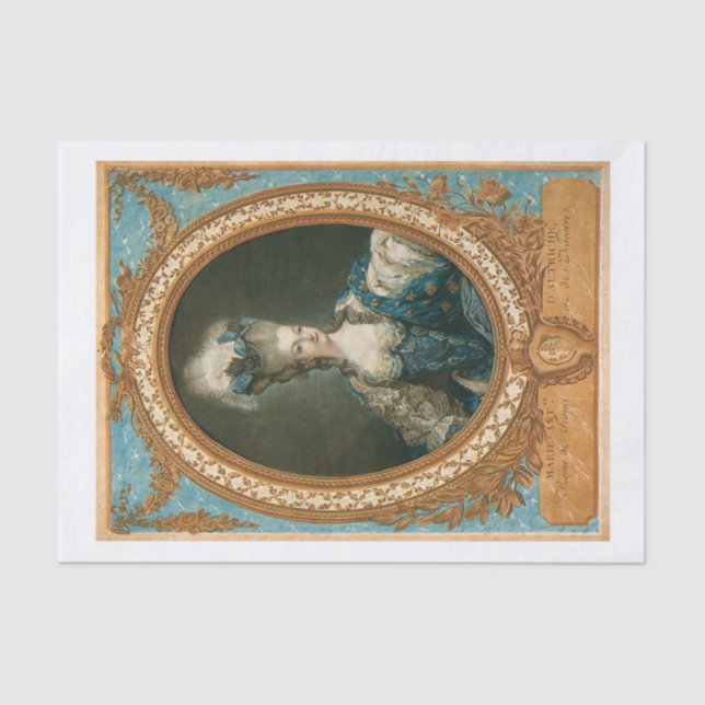 Papel seda de Marie Antonieta (Anverso)