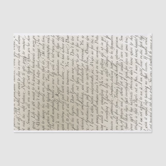 Papel seda del arte del texto de la escritura del (Anverso)