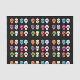 Papel seda del cráneo del azúcar