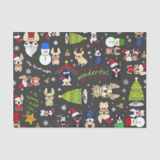 Papel seda del día de fiesta del navidad del