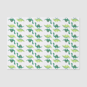 Papel seda del dinosaurio verde